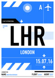Personalised Luggage Tag Poster (Internacional)