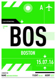 Personalised Luggage Tag Poster (Internacional)