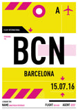 Personalised Luggage Tag Poster (Internacional)