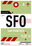 Personalised Luggage Tag Poster (Internacional)